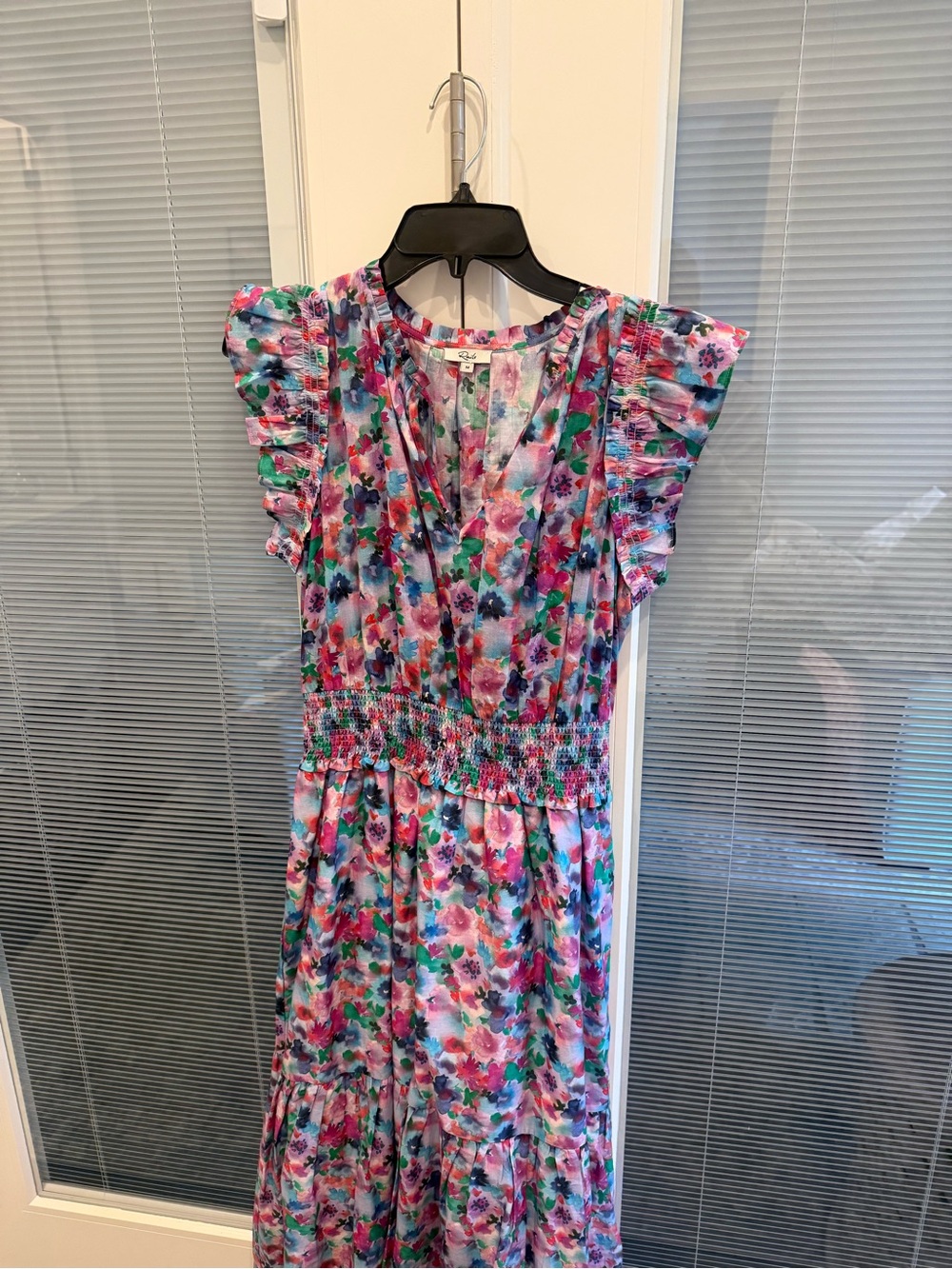 Rails Floral Maxi Dress in Pink, Green, Blue
